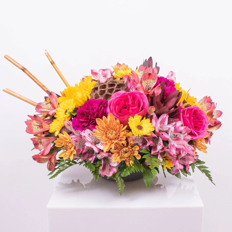 Fall Ablaze DIY Flower Arrangement In A Vase