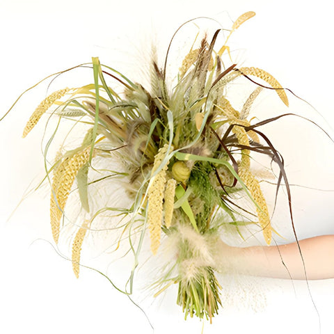 Fall Ornamental Grass Wholesale DIY Flower Kit In a Hand