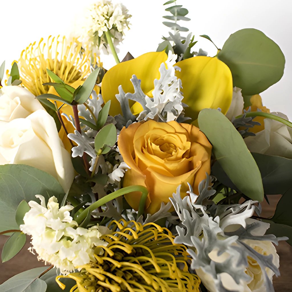 Buy Wholesale Happy Day Yellow Flower Bouquet and Boutonniere in Bu...