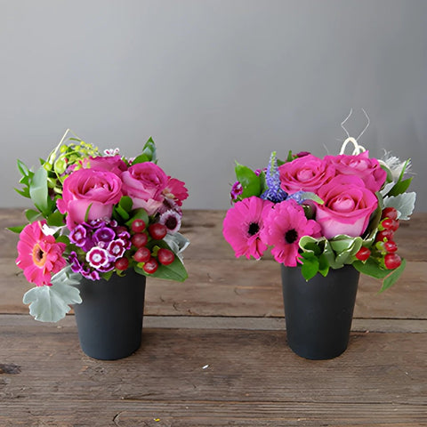 Dark Pink Themed Event Decorative Flower Arrangement