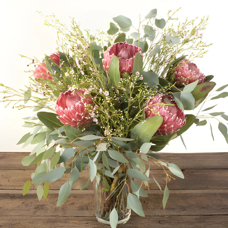 Impressive Protea Combo DIY Flower Kit In a Vase