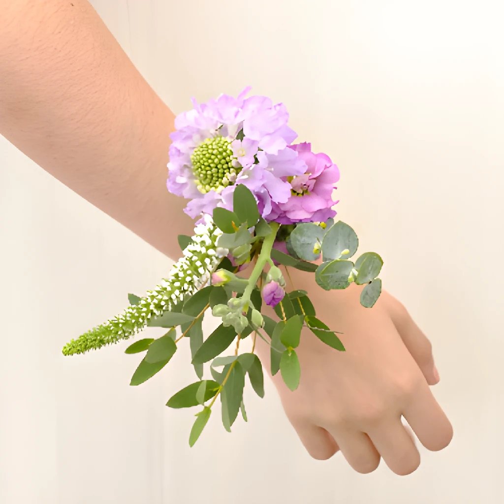 1pc Faux Pearl Decor Party Wrist Flower, Artificial Corsage Bracelet For  Wedding | SHEIN USA