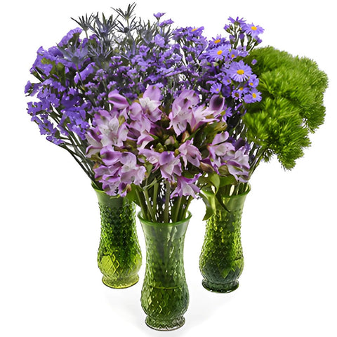 Lavender Textured Filler DIY Flower Kit In a Vase