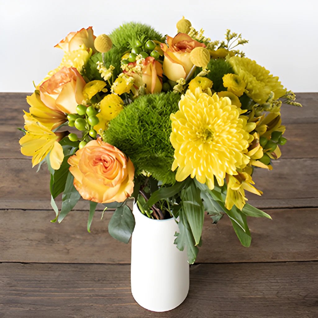 Lemon Lime Dream Yellow Flower Bouquet