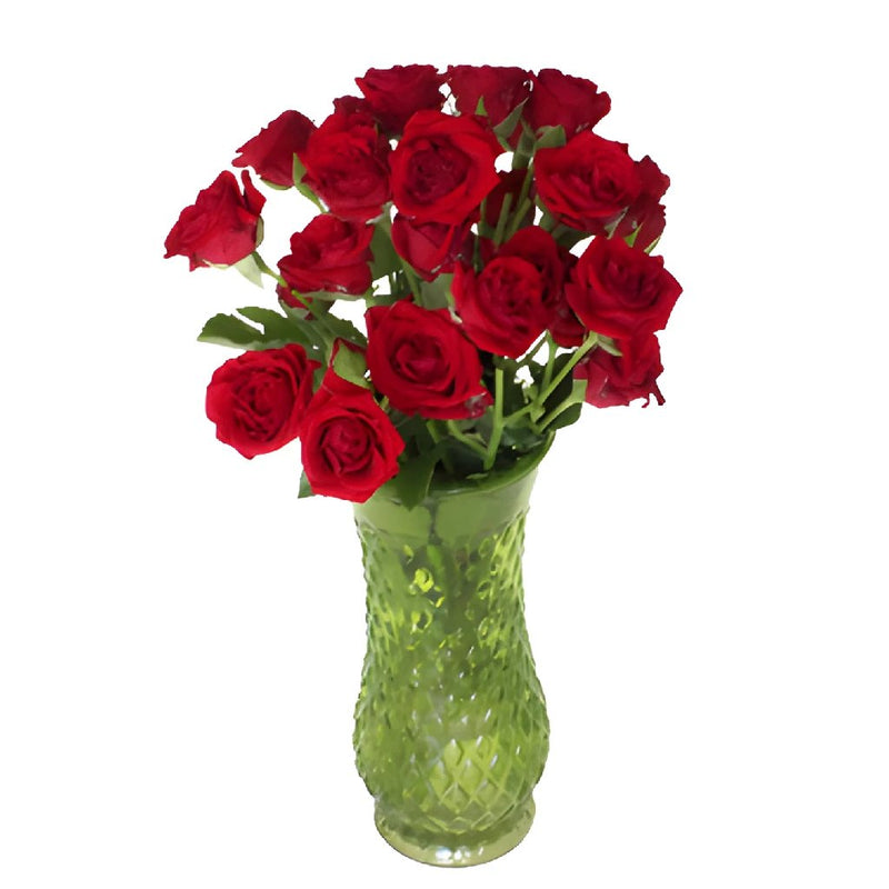 Mikado Light Red Spray Wholesale Roses In a vase