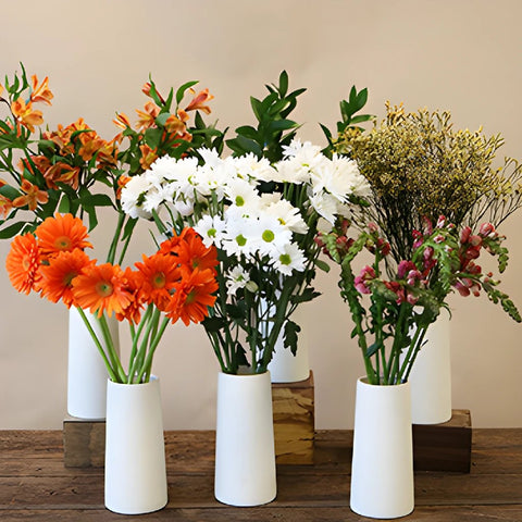 Monochromatic Orange DIY Flower Kit Bunch