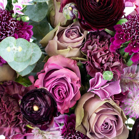 Plum Rose Luxury Flower Centerpieces