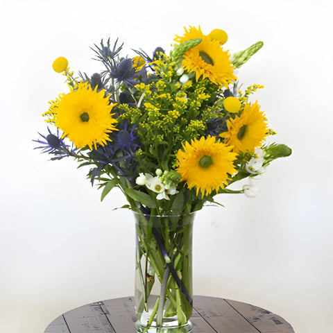 Touch of Yellow Mothers Day Flower Gift Arrangement