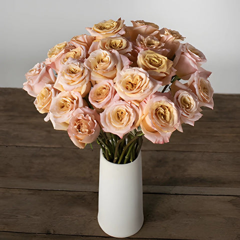 Peach roses flowers for delivery