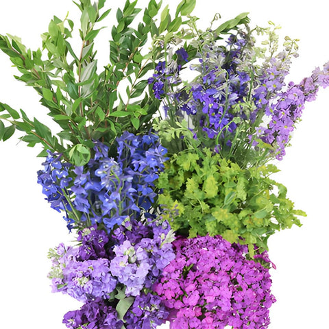 Purple Passion Combo DIY Flower Kit Bunch