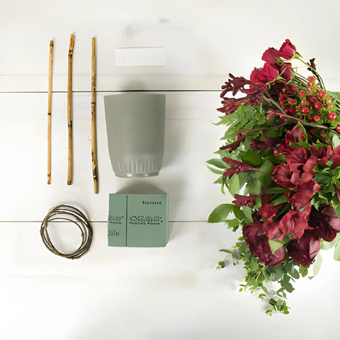Daring Red DIY Flower Design Kit