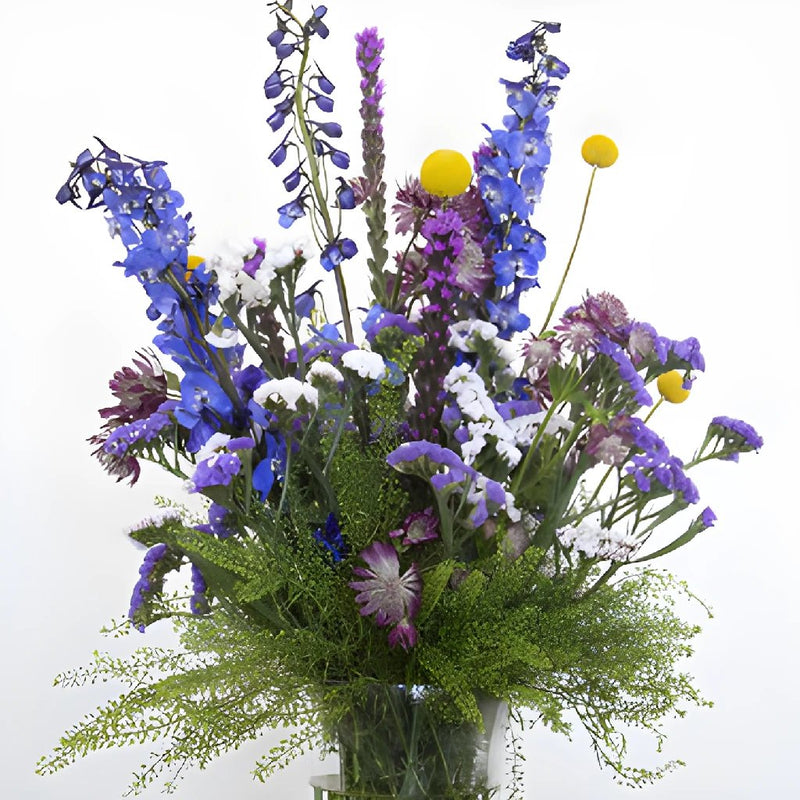 Roadside Early Morning Purple Wildflower DIY Flower Kit In a Vase