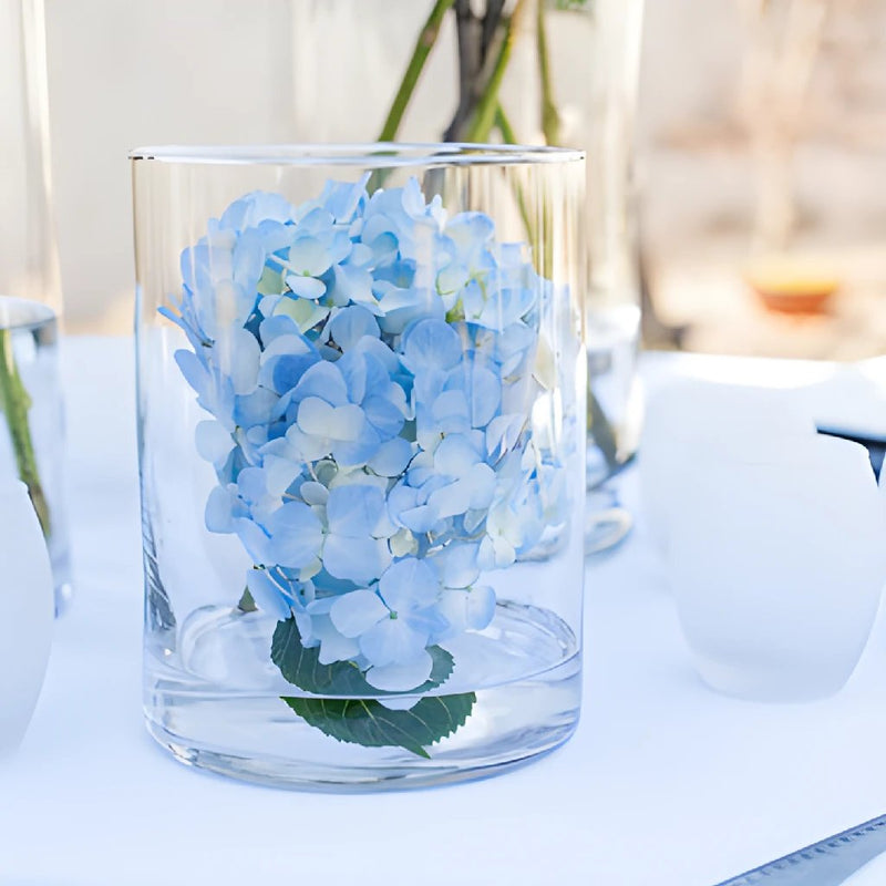 Light Blue Simply Lush Hydrangea Wholesale Flower In a vase