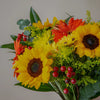 Bridal Centerpieces Sunflowers and Orange Flowers