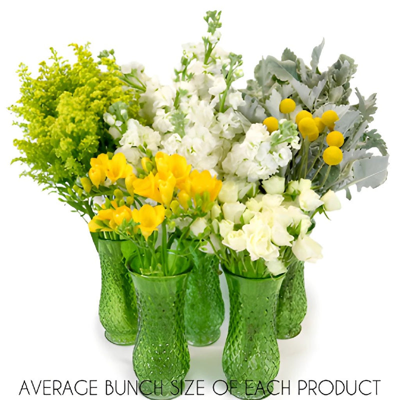 Sunshine Textured Filler DIY Flower Kit In a Vase