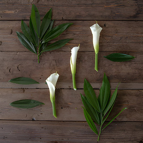 White Classic Calla Lily Centerpieces