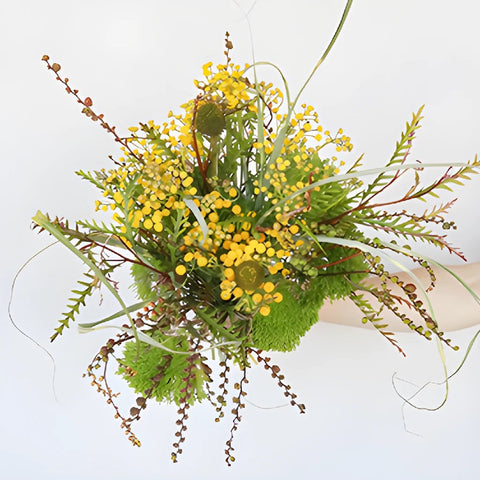 Yellow Fall Wholesale DIY Flower Kit In a Hand